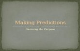 Corrections Making Predictions