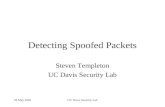 Detecting Spoofed Packets