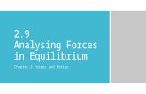 Forces in Equilibrium 2