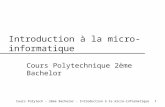 Introduction Micro in Format i Que Polytechnique