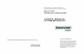 INNOVAIR WOE1 Oasis Mini Splits Service Manual 2nd Gen