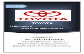 Strategic Management Report on TOYOTA PAKISTAN by Raza Abbas