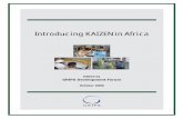 Introducing KAIZEN in Africa