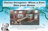 Claims Delegates- When a Tree Hits Your House
