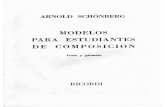 Arnold Schoenberg - Modelos de Composicion