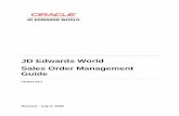 JD Edwards World Sales Order Management A91 Guide