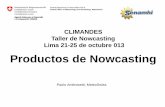 Productos Nowcasting - Pronosticos del Tiempo