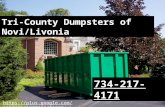 Tri-County Dumpsters of Novi/Livonia (734) 217-4171