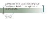 6 Sampling and Basic Descriptive Statistics