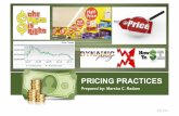 Marketing: Pricing Practices
