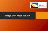 Foreign Trade Policy 2015-2020 by RSA Legal Solutions