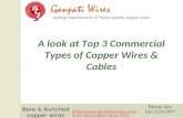 3 Types of Commercial Copper Wires & Cables