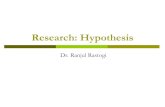 Research -Hypothesis