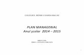 Plan Managerial 2014-2015