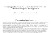 Luthfi. 2014. Pengalaman Landreform Di Beberapa Negara