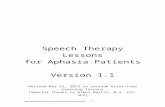 Speech Therapy Lessons