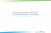 EASYVISTA 2013 Installation Guide