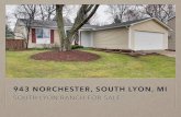943 Norchester South Lyon MI | South Lyon Ranch Home