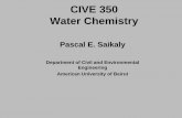 Pascal Saikaly Lecture Water Chemistry 2010