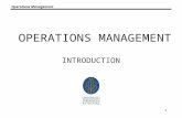 Introduction Operation Management