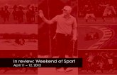 In Review: Weekend of Sport