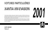 Xantia Xm Evasion 2001 Manual de Bolsillo