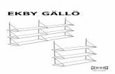 Ikea Ekby Gallo Wall Side Unit AA 478304 3 Pub