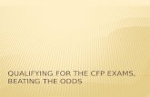 Qualifying for the CFP Exams, Beating the Odds
