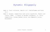 Dynamic Oligopoly