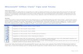 Visio 03 Tips and Tricks Handout