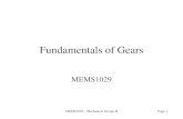 Fundamentals of Gears