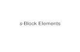 s BLOCK Elements jee