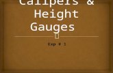 Calipers & Height Gauges