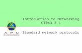 Standard network protocols