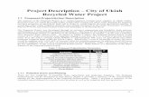 Project Description – City of Ukiah Recycled Water Project