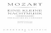 Mozart k525 Kleine Nachtmusik Singer Piano 2 Hands