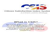 1 Overview of the Citizen Satisfaction Index