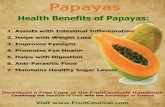 Health Benefits of Papayas