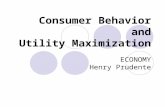ECONOMY Lecture Consumer Behavior