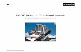 Kone Elevator Site Requirements