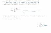 Trigonometry Word Problems.117200533nnn