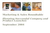 Planning Successful Company and Product Launches
