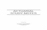 Actuarial Notes Insurance