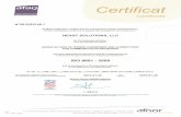 Nexxt Solutions ISO 9001_2008 AFNOR Certification 2013-53145.1