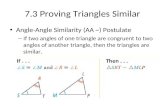 Chapter 7_3 - Proving Triangles Similar