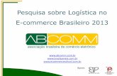 Pesquisa Logistica Ecommerce 2013 v2