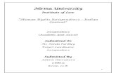 Human Rights Jurisprudence – Indian Context”jurisprudence