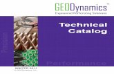2011-12 GEODynamics Technical Catalog - Winter 2011