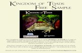 Kindgom of Toads - Free Sample