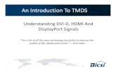 Understanding DVI-D, HDMI and Display Port Signals